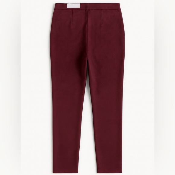 NWT Chico’s Faux Suede Jeggings Deep Merlot Burgundy Pull-On Pants Size 1 (US 8) - Picture 2 of 6